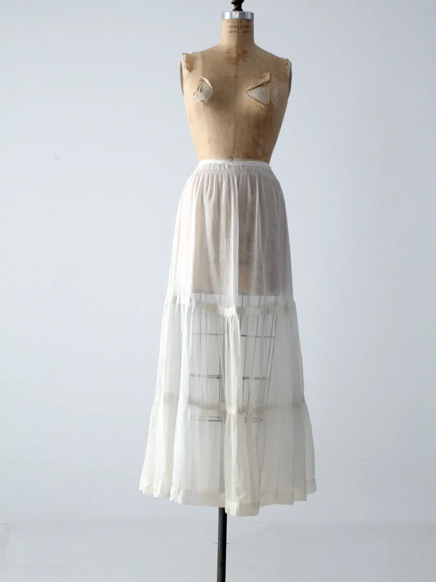 antique Victorian petticoat
