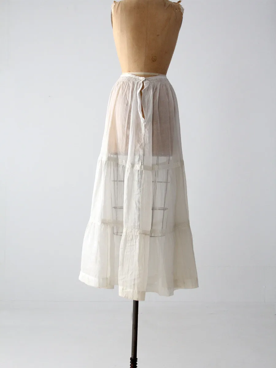 antique Victorian petticoat