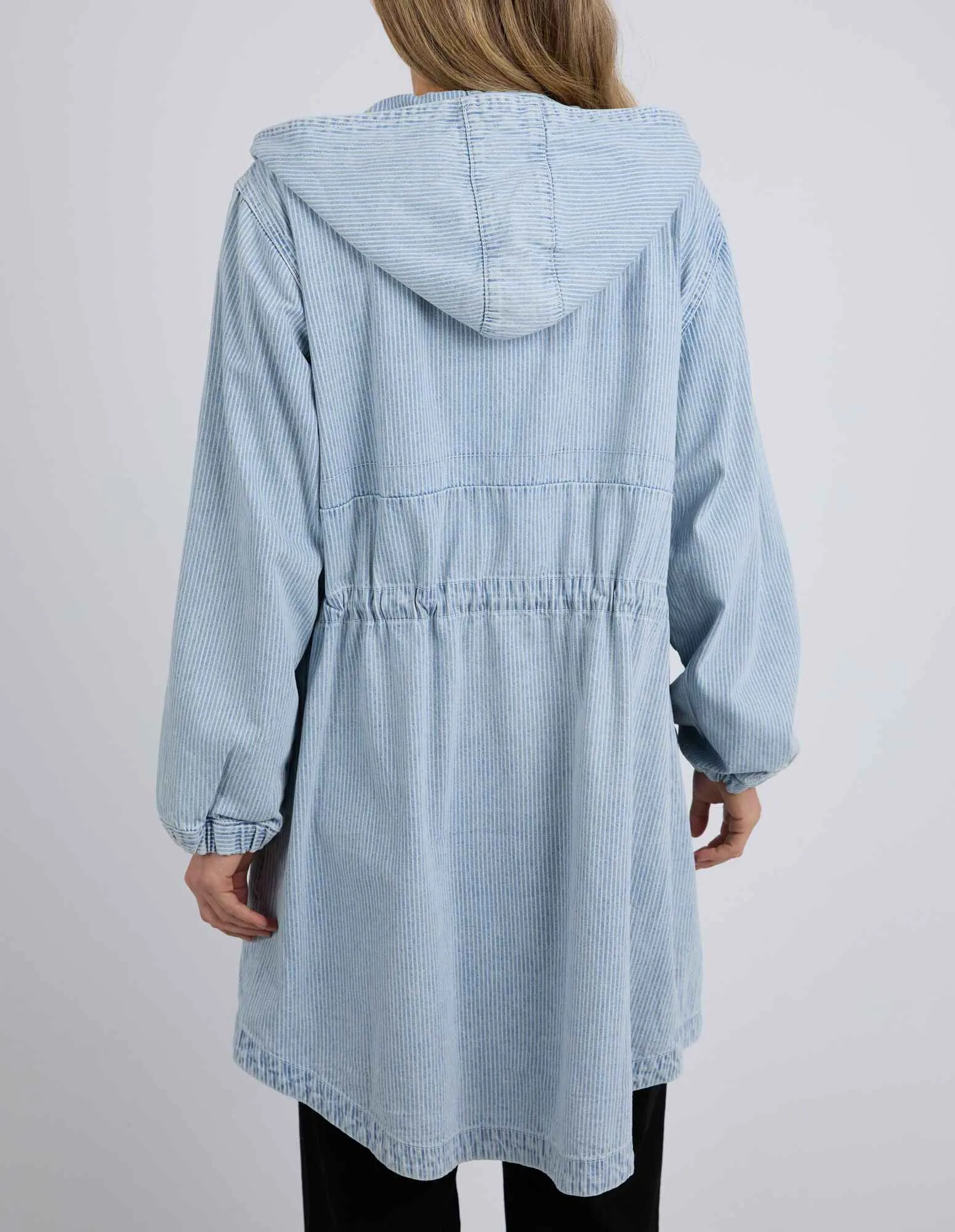 Bennett Denim Parker - Blue/ White Stripe