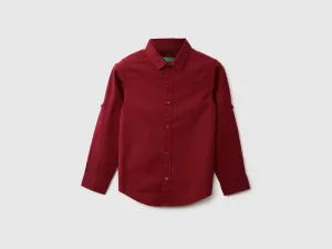 Boys Long Sleeve Solid Shirt
