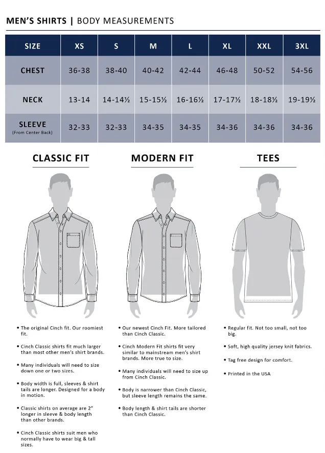 Cinch Mens Medallion Print Button Down Shirt - White/Blue - MTW1105660