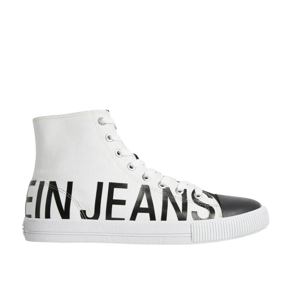 CK Men High Top Trainer White