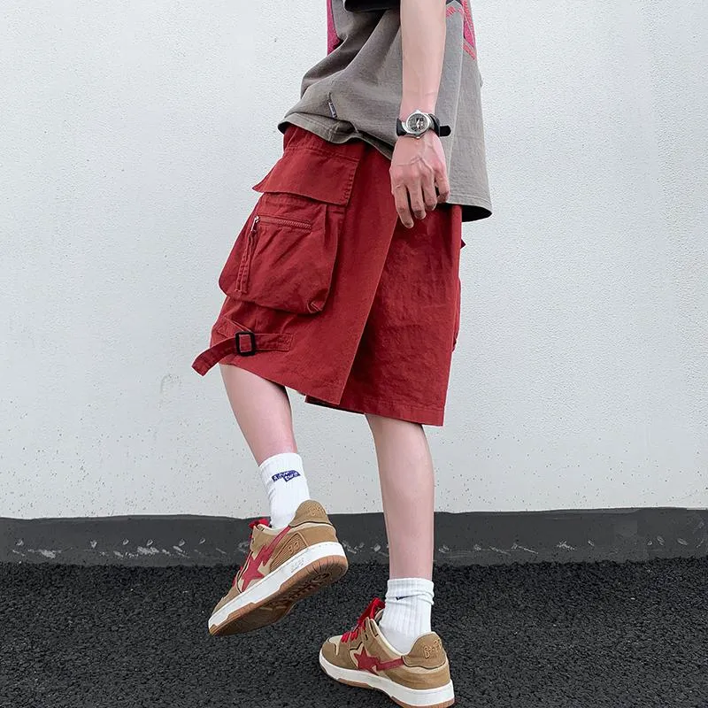 Drawstring Waist Plus Workwear Shorts