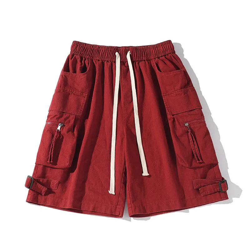 Drawstring Waist Plus Workwear Shorts
