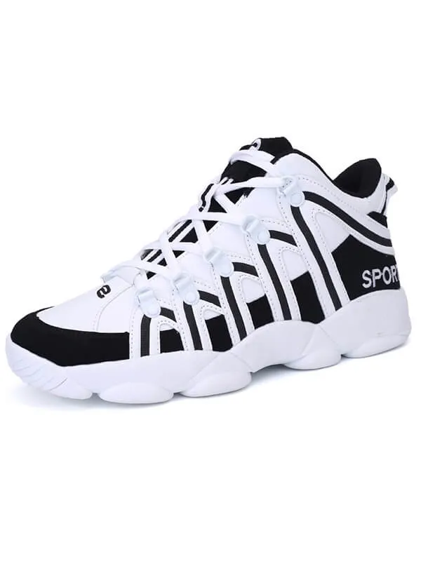 Fashion High Lace-Up Sneakers / Sports Flats Shoes - SF1075