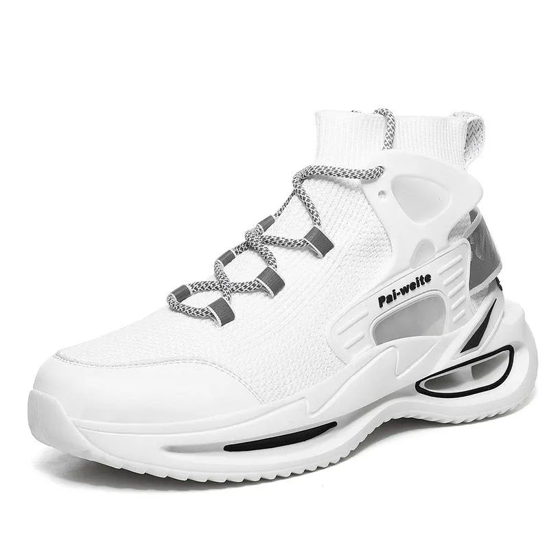 Flying Woven Mesh High-Top Casual Sneakers