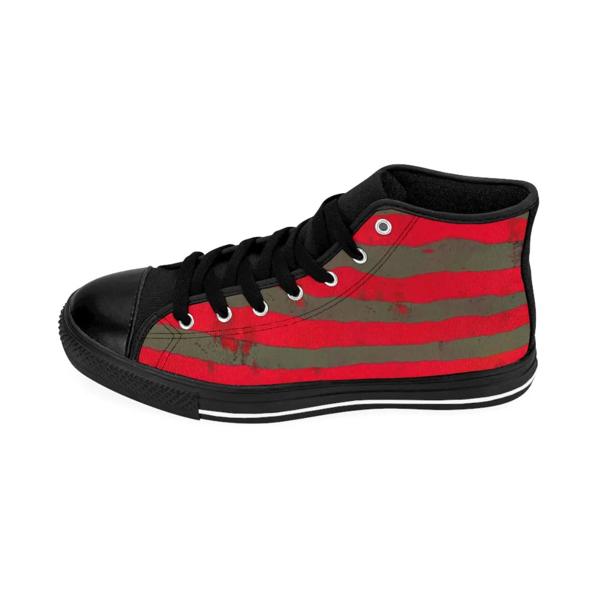 Freddy's Burns - Krueger Shoes | Halloween Freak High Top Canvas Sneakers
