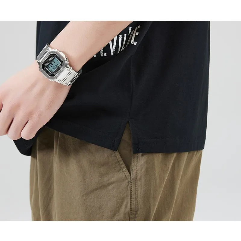 Lapel Silky Pure Cotton Short Sleeve Polo Shirt