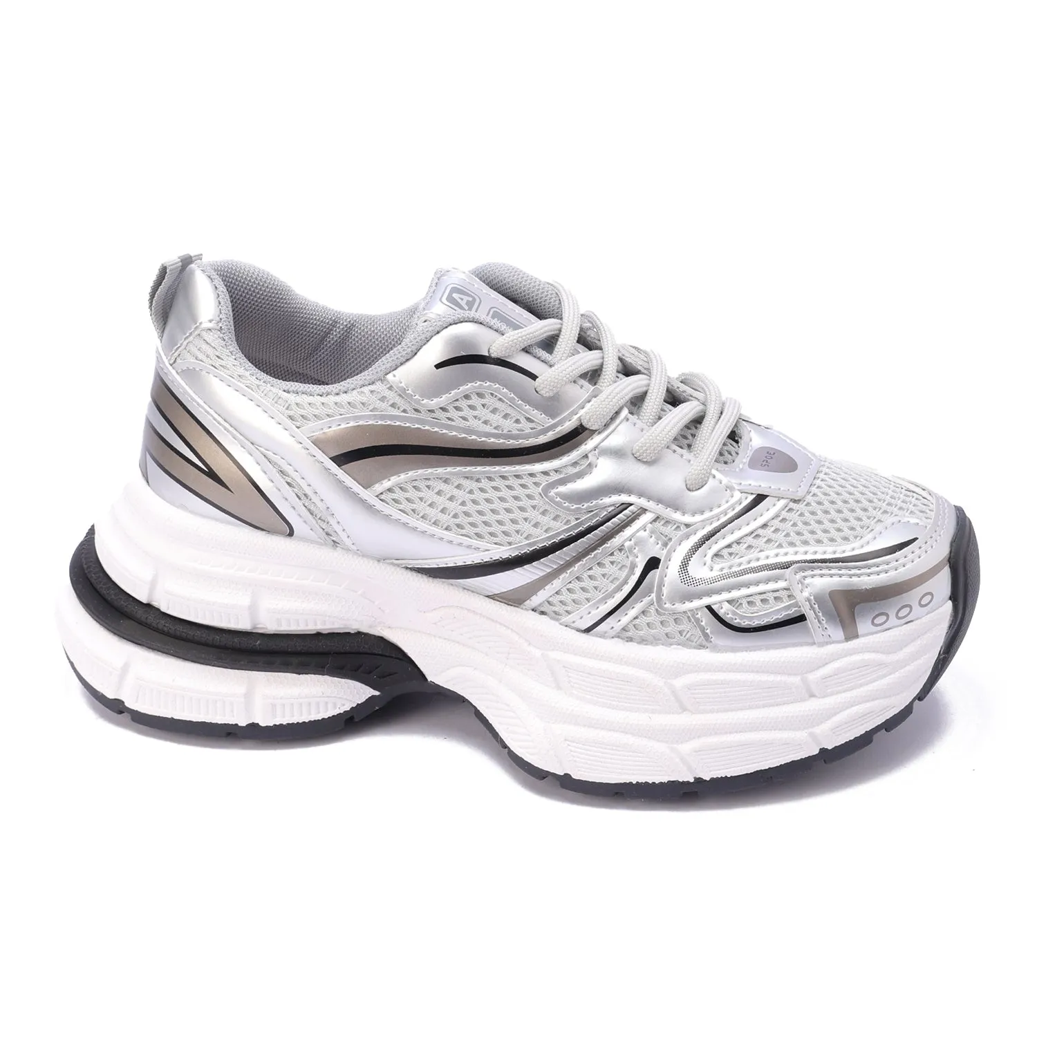 Metallic StrataRun Sneakers - Black