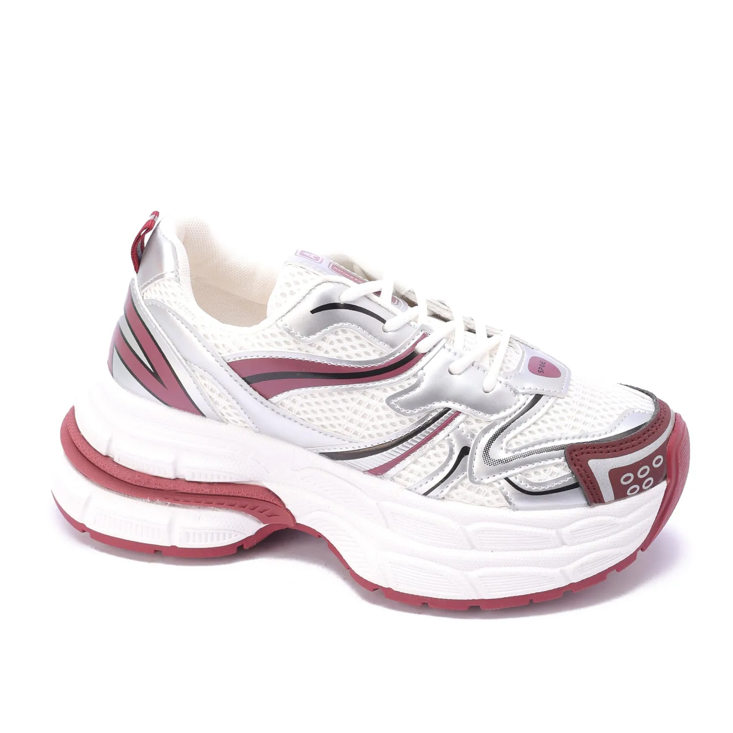 Metallic StrataRun Sneakers - Red