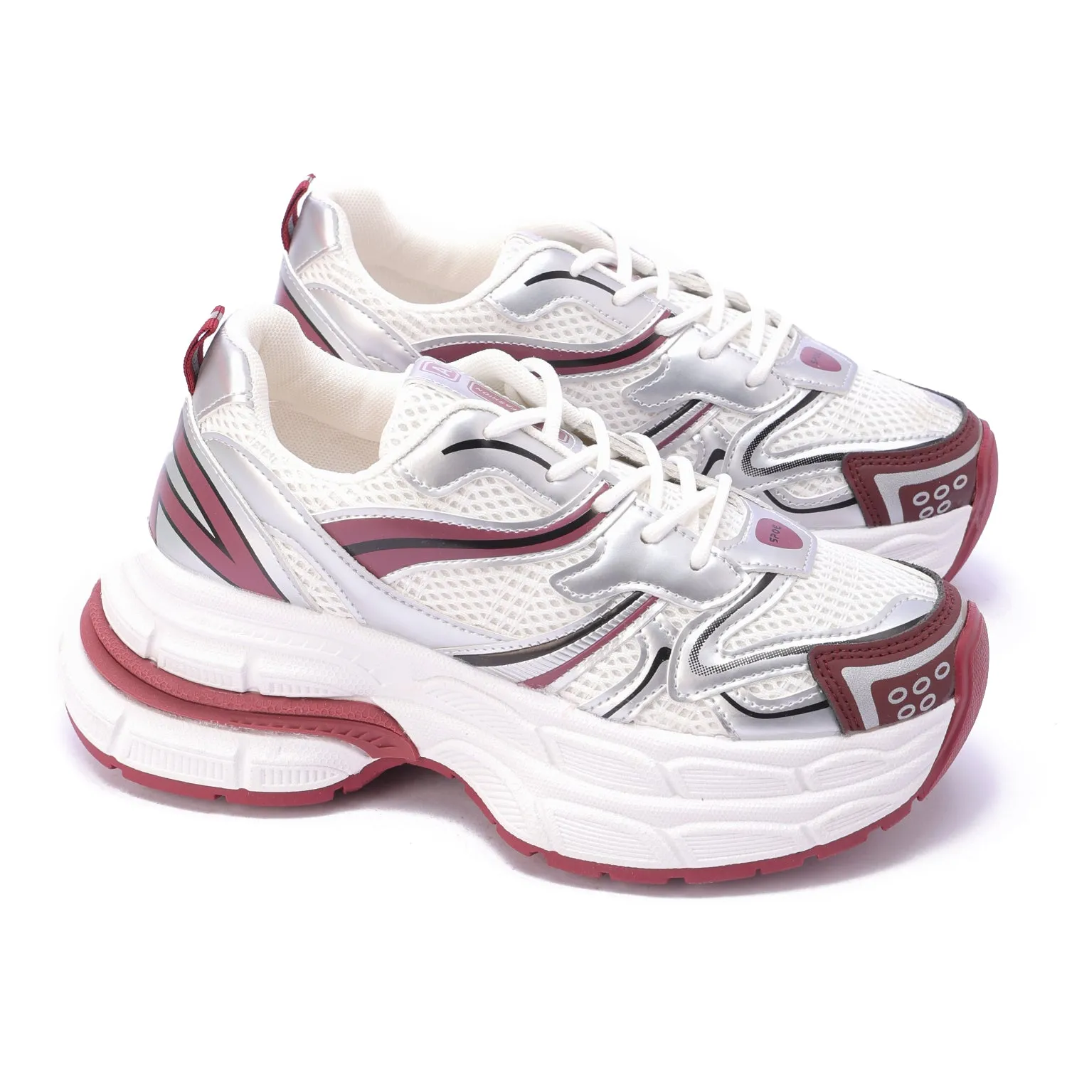 Metallic StrataRun Sneakers - Red