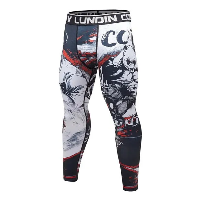 MMA Printed Workout Quick Dry Fitness Pants