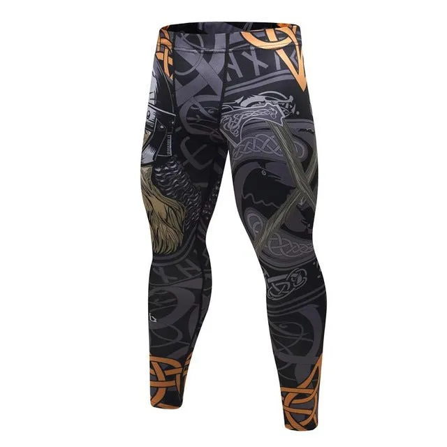 MMA Printed Workout Quick Dry Fitness Pants