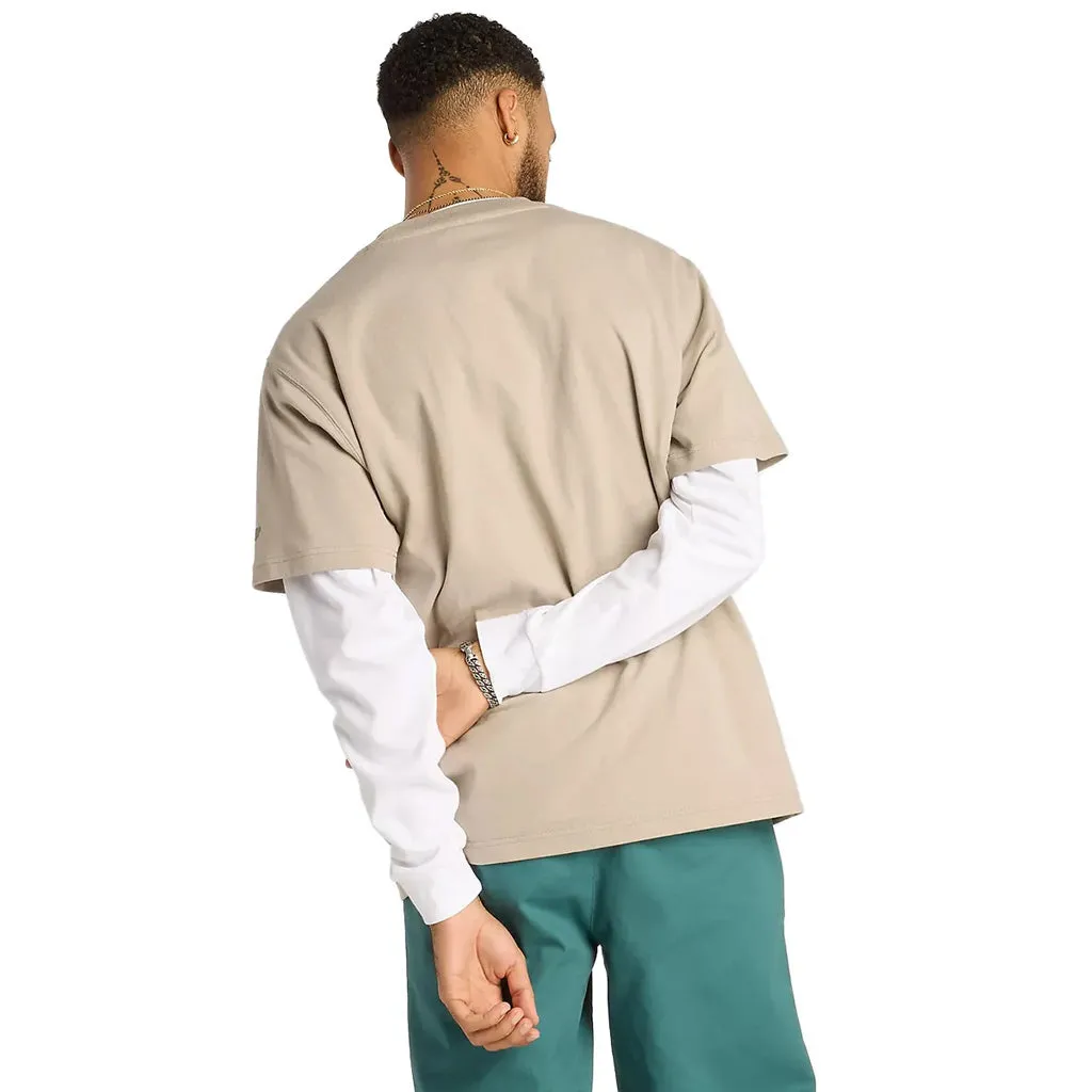 NEW BALANCE NUMERIC COTTON TEE - ARID STONE