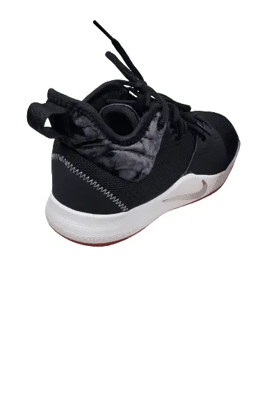 Nike P. George unisex black, white and red sneakers size 7Y