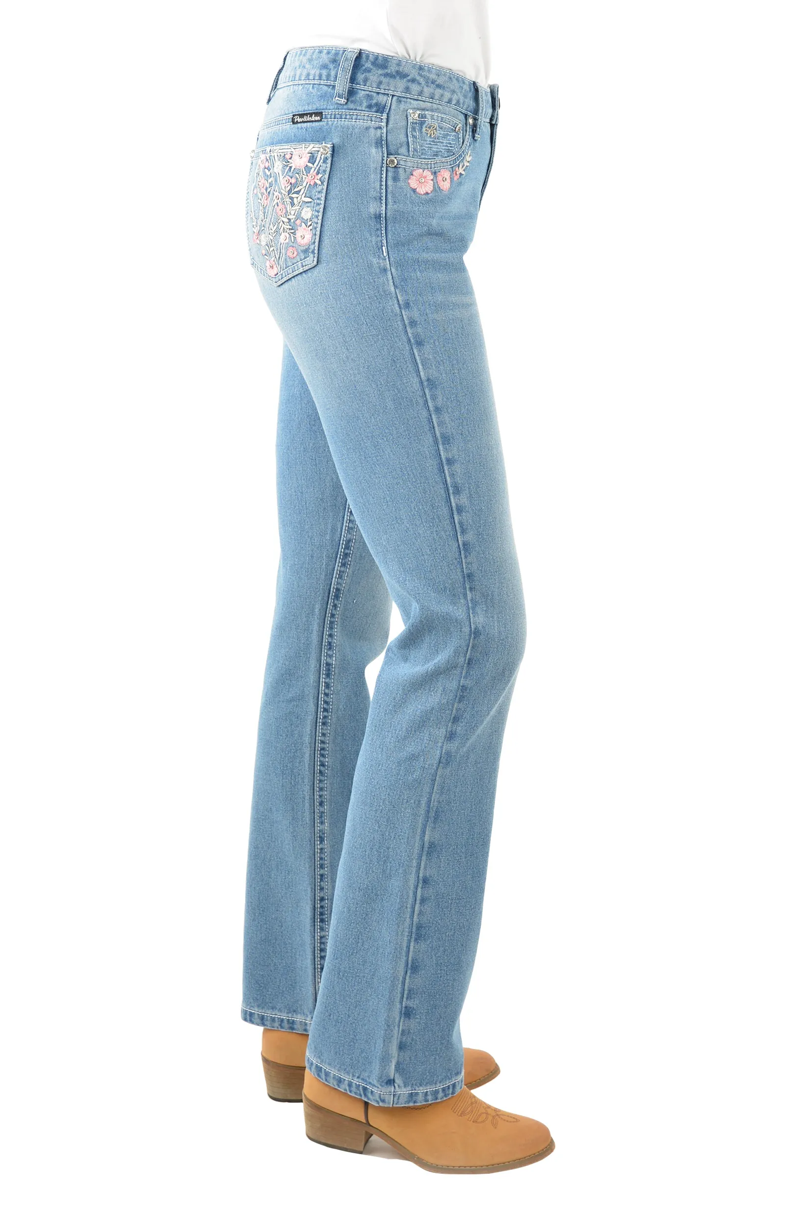 Pure Western Ladies Flora High Waisted Boot Cut Jean - PCP2213725