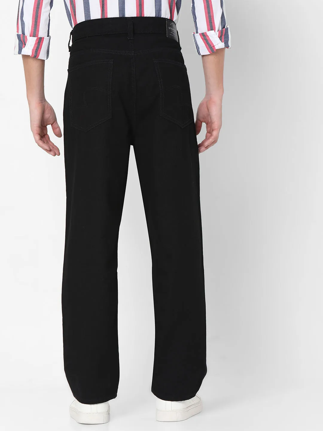 Spykar Black Slim Fit Jeans For Mens