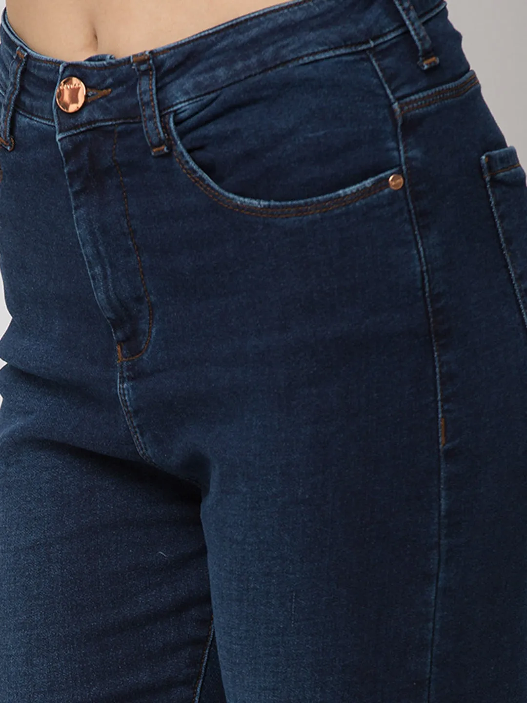 Spykar Women Raw Cotton Super Skinny Jeans