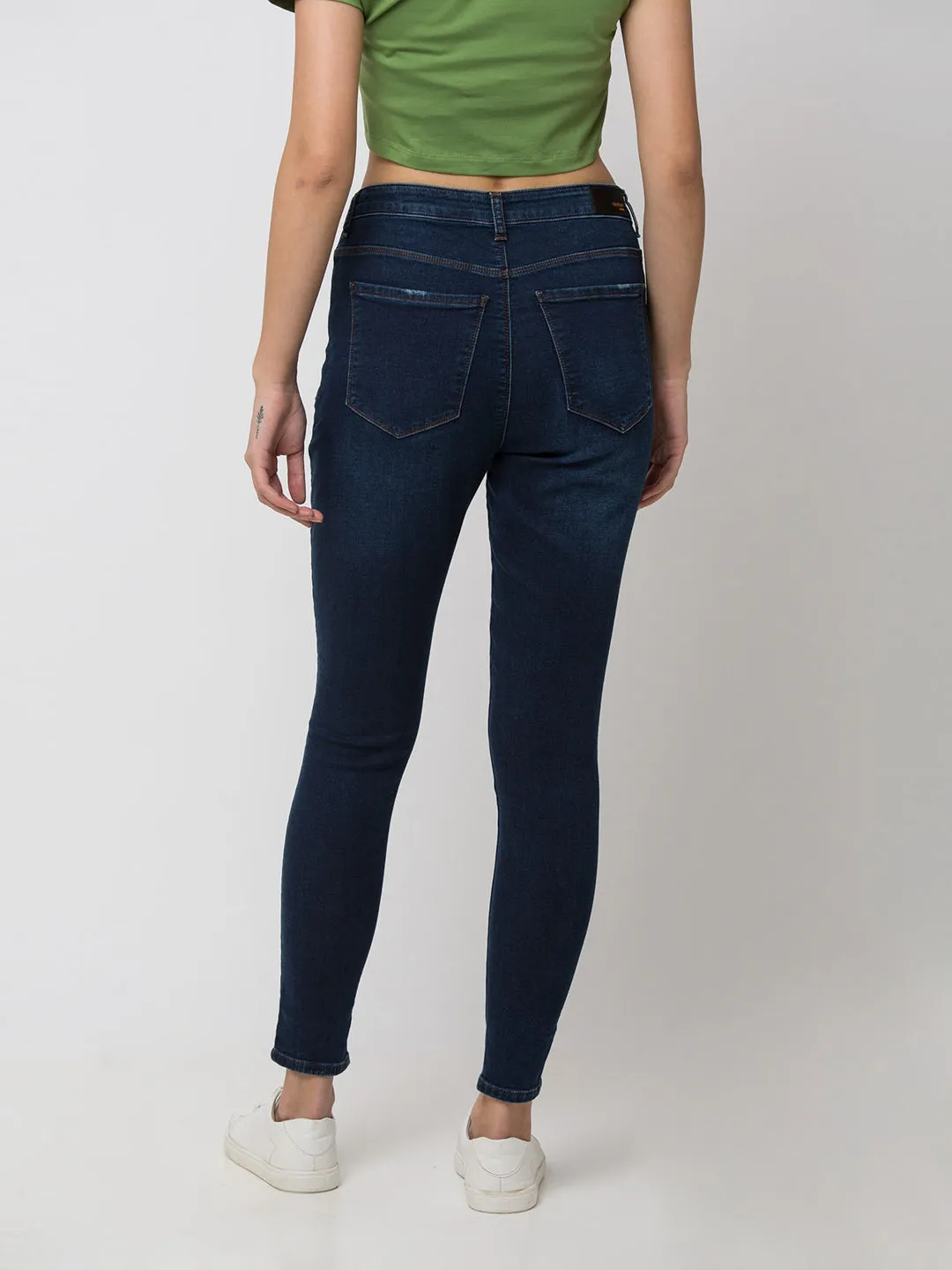 Spykar Women Raw Cotton Super Skinny Jeans
