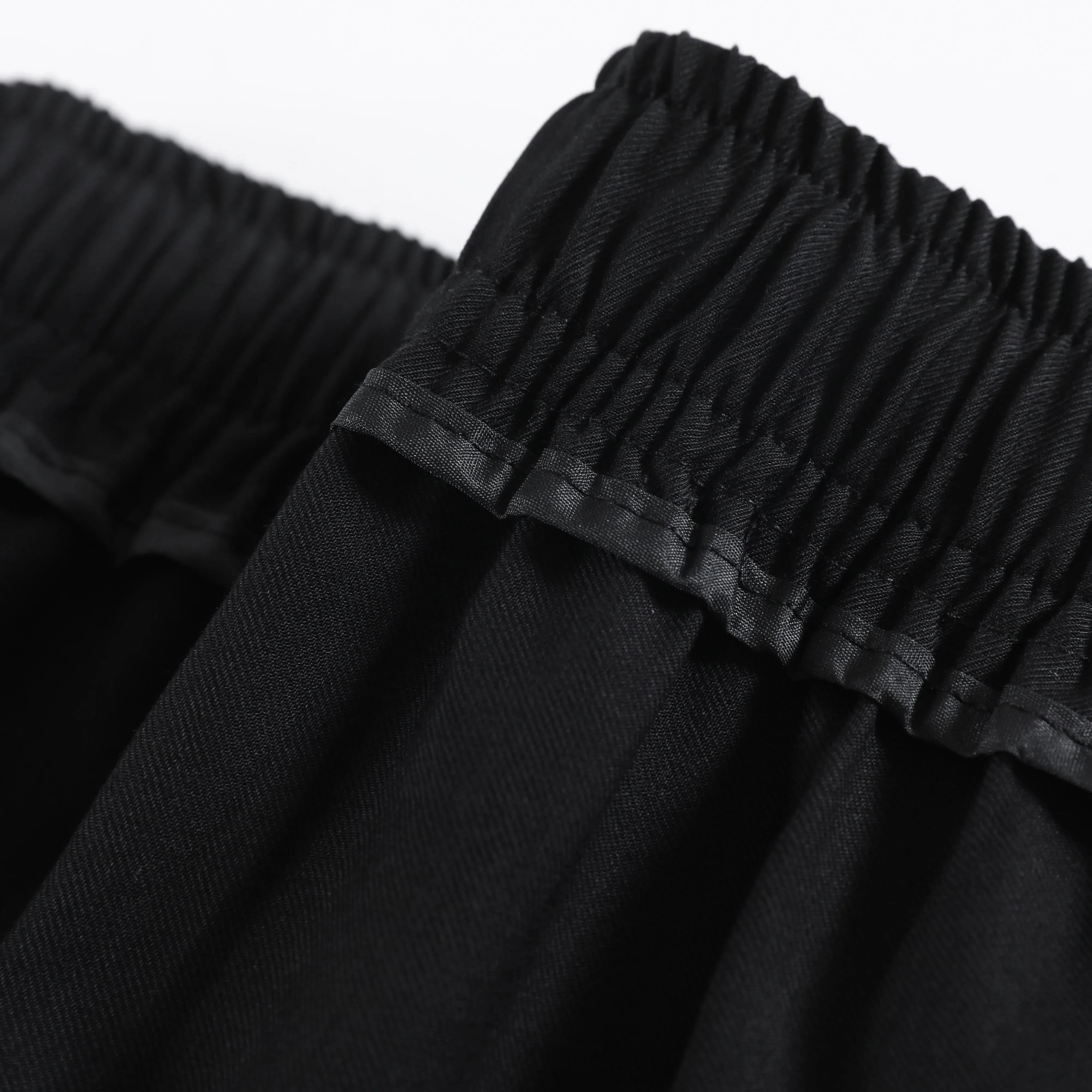 Thin Wide-Leg High-Waisted Loose-Fit Silky Drawstring Waist Sports Shorts